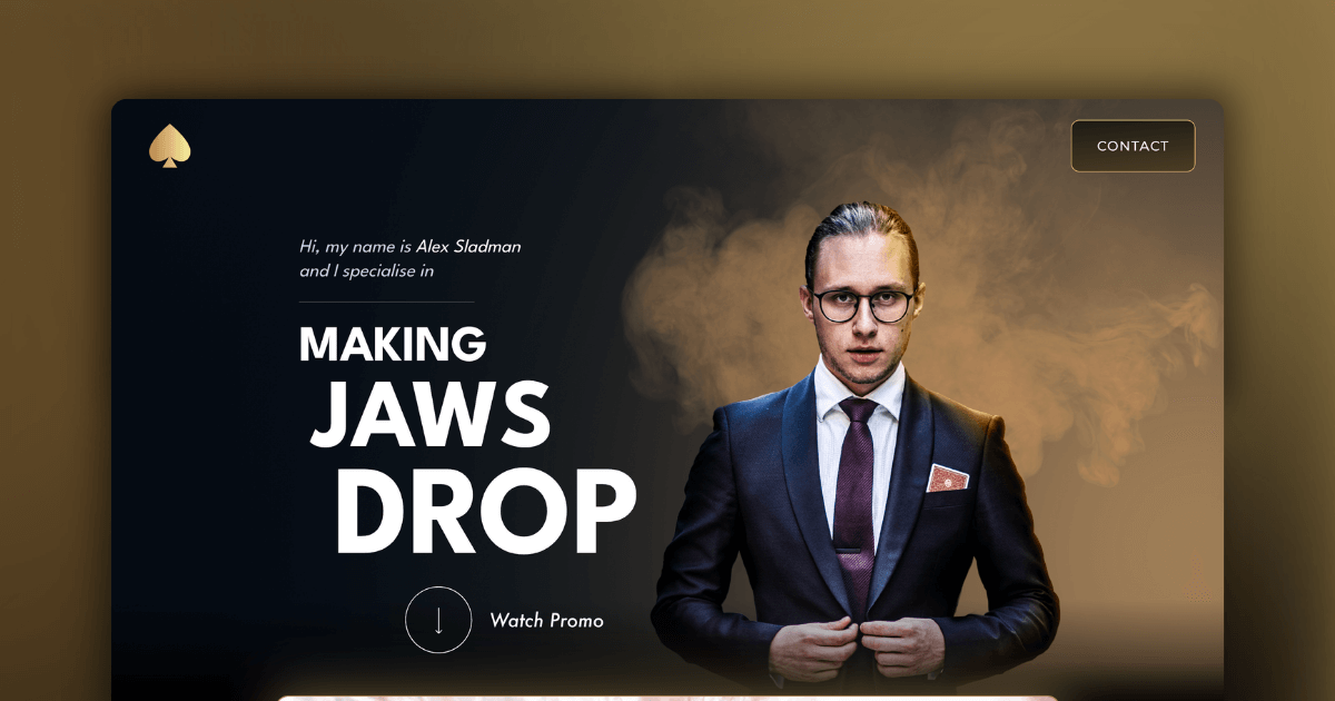 Alex Sladman Close Up Magician